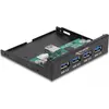 Image de Delock - Hub - internal 3.5" - 4 x USB 3,2 Gen 1 + 1 x USB3.0 (intern) (64166)