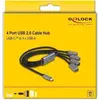 Image de Delock Hub - 4 x USB 2.0 - Desktop