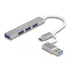 Image de DeLOCK 64214 DeLOCK USB-Hub 4-fach silber