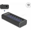 Image de Delock 7Port USB Hub mit 3 Ports 10 Gbps und 4 SchnellladeP