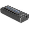Image de DeLOCK 64326 hub & concentrateur USB 3.2 Gen 2 (3.1 Gen 2) Type-C 10000 Mbit/s Noir - Neuf