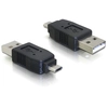 Image de DeLOCK Adapter USB micro-B male to USB2.0 A-male USB 2.0 A Noir - Neuf