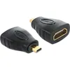 Image de Delock 65242 Hdmi Adaptateur [1x Micro Hdmi  - 1x Hdmi Femelle] Noir