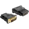 Image de Delock 65466 Dvi / Hdmi Adaptateur [1x Dvi Mâle 24+1 Pôles - 1x Hdmi Femelle] Noir