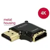 Image de DELOCK HMDI Adapter A -> A St/Bu 90° links 4K Metallgehäu