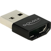 Image de Delock 65680 Delock Adapter HDMI-A Buchse > USB Typ-A Stecker schwarz