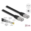 Image de Delock - Câble de raccordement - RJ-45 (M) vers RJ-45 (M) - 20 m - 7 mm - S/FTP - CAT 6a - sans halogène, extérieur - Noir