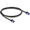 Image de DELOCK RJ45 Netzwerkkabel Cat.6A S/FTP Slim 1m schwarz