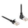 Image de DELOCK RJ45 Netzwerkkabel Cat.6A S/FTP Slim 90° 1m schwarz