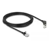Image de DELOCK Câble réseau RJ45 Cat.6A S/FTP Slim 90° 3m noir
