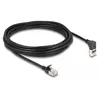 Image de DELOCK RJ45 Netzwerkkabel Cat.6A S/FTP Slim 90° 5m schwarz