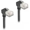 Image de Delock 80297 DELOCK RJ45 Netzkab Cat.6A S/FTP Slim 90° gewink. 0,25m schw