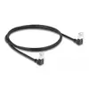 Image de DELOCK RJ45 Netzwerkkabel Cat.6A S/FTP Slim 90°unten 1m schw