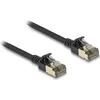 Image de DELOCK RJ45 Netzwerkkabel Cat.8.1 F/FTP Slim Pro 0,5m schw.
