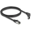 Image de DELOCK RJ45 Netzwerkkabel Cat.8.1S/FTP 90° oben gew./gerade