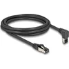 Image de DELOCK RJ45 Netzwerkkabel Cat.8.1S/FTP 90° oben gew./gerade