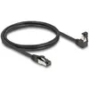 Image de DELOCK RJ45 Netzwerkkabel Cat.8.1S/FTP 90° unten gew./gerade