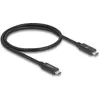Image de Delock Câble USB 80 Gbps USB Type-C  mâle à mâle 16K 60 Hz PD 3.1 240 W E-Marker coaxial 0,5 m noir (81210)