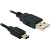 Image de Câble Delock USB 2.0-A > USB mini-B 5 broches 1 m connecteur mâle / mâle