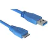Image de Câble Delock : connecteur USB 3.0 Type A > connecteur USB 3.0 Type Micro-B, 2 m, bleu
