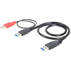 Image de DELOCK USB-A 3.0 mâle + USB-A mâle > USB-A 3.0 mâle