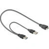 Image de DELOCK USB3.0 Y-Kabel 2x A -> Micro-B St/St 0.60m