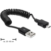 Image de DeLOCK USB 2.0-A/USB micro-B 0.6m câble USB 0,6 m USB A Micro-USB B Noir - Neuf