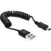 Image de DELOCK Câble USB A -> Mini-B St/St 0.20m-0.60m Spiral