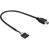 Image de DELOCK Câble USB Pinheader 5Pin -> mini B Bu/St 0.30m