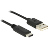Image de USB Kabel Delock A -> C St/St 0.50m schwarz