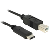 Image de USB Kabel Delock C -> B St/St 0.50m schwarz