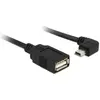 Image de DELOCK USB Kabel A -> Mini-B Bu/St 0.50m 90° OTG sw