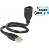 Image de DELOCK USB Verl.A -> A St/Bu 0.35m ShapeCable sw