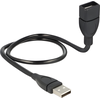 Image de Delock 83499 USB Verl. Delock A -> A St/Bu 0.50m ShapeCable sw