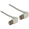 Image de DELOCK Patchkabel gewinkelt RJ45 S/FTP Cat5e 0.50m grau