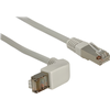 Image de DELOCK Patch cable gewinkelt RJ45 S/FTP Cat6 0.50m grau