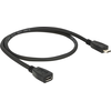 Image de USB Verl. Delock Micro-B -> Micro-B St/Bu 0.50m sw