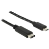 Image de DeLOCK 83602 câble USB USB 2.0 1 m USB C Micro-USB B Noir - Neuf