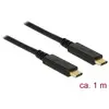 Image de Câble Delock USB 3.1 Gen 2 USB Type-C  mâle > USB Type-C  mâle E-Marker 1 m noir