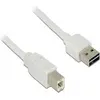 Image de Câble EASY USB 2.0 A vers USB 2.0 type B, 2 m, blanc, connectable des deux côtés