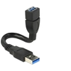 Image de DeLOCK 0.15m 2xUSB3.0-A câble USB USB 3.2 Gen 1 (3.1 Gen 1) 0,15 m USB A Noir - Neuf