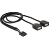 Image de Adaptateur USB interne et externe Delock - Connecteur USB 10 broches (femelle)