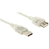 Image de DELOCK USB Verl. A -> A St/Bu 1.00m transparent