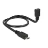 Image de Shape USB 2.0 Hi-Speed OTG Câble d'extension Micro B mâle Micro B femelle noir - Longueur : 0,50m