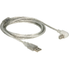 Image de DELOCK USB Kabel A -> B 90° St/St 2.00m transparent