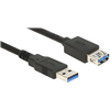 Image de DELOCK USB Verl. USB3.0 A -> A St/Bu 3.00m schwarz