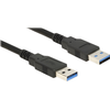 Image de DELOCK USB Kabel USB3.0 A -> A St/St 1.50m schwarz