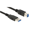 Image de DELOCK USB Kabel USB3.0 A -> B St/St 2.00m schwarz