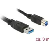 Image de DELOCK USB Kabel USB3.0 A -> B St/St 3.00m schwarz