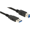 Image de DELOCK USB Kabel USB3.0 A -> B St/St 5.00m schwarz